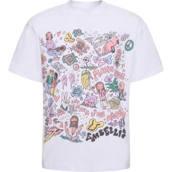 t-shirt Embellish bianco