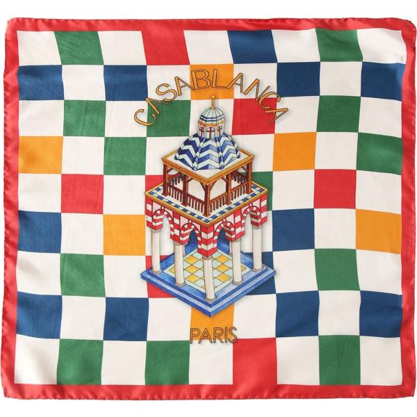 foulard Casablanca multicolore con stampe