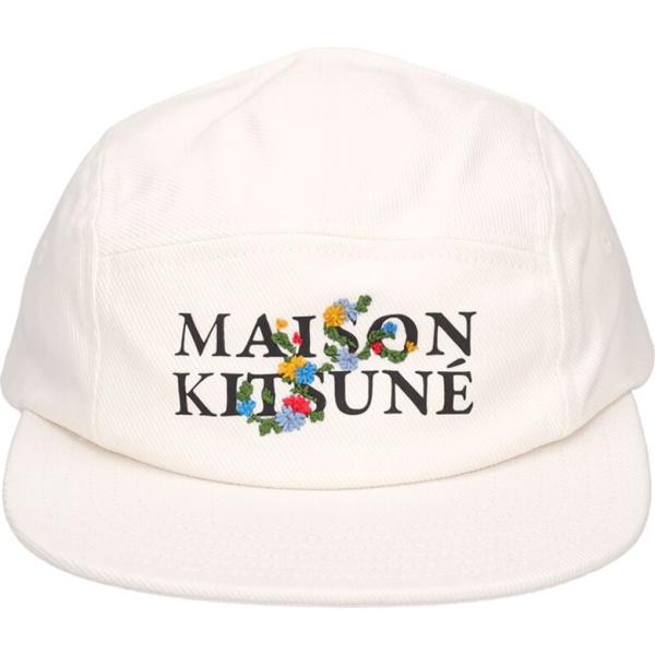 cappelli Maison Kitsuné bianco a fiori