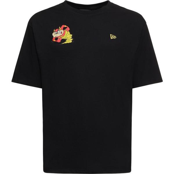 t-shirt New Era nero con stampe
