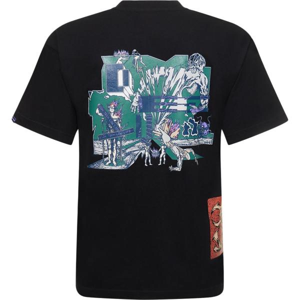 t-shirt Deva States nero con stampe