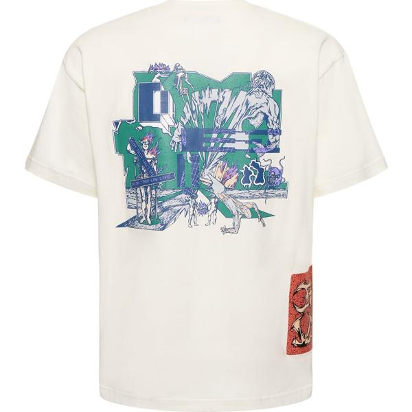t-shirt Deva States bianco con stampe