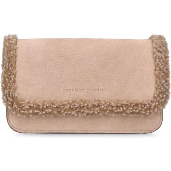 pochette Brunello Cucinelli marrone