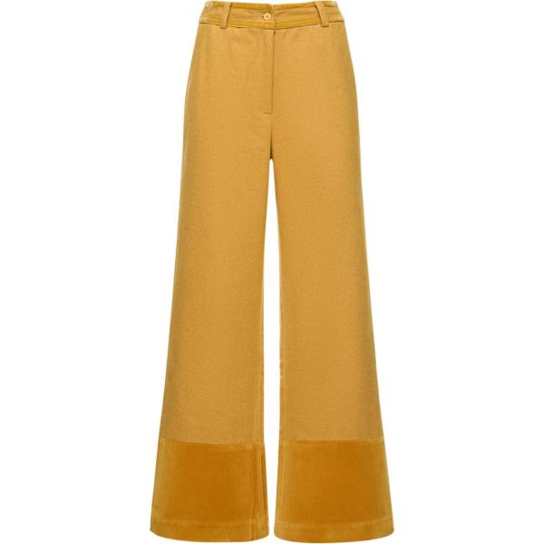 pantaloni Maria De La Orden marrone