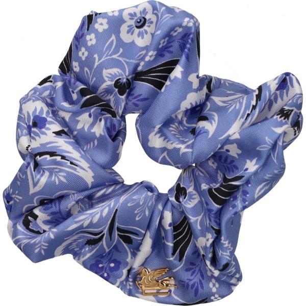 accessori per capelli Etro blu con stampe