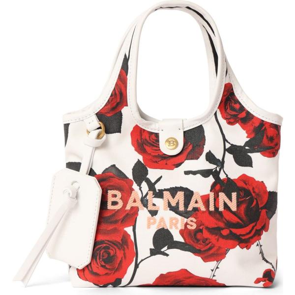 borse a mano Balmain bianco con stampe