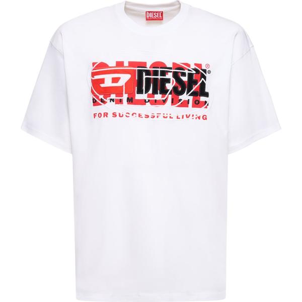 t-shirt Diesel bianco