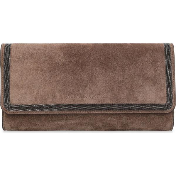 pochette Brunello Cucinelli marrone