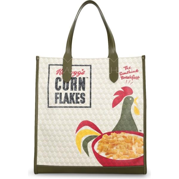 shopping bag Anya Hindmarch bianco con stampe