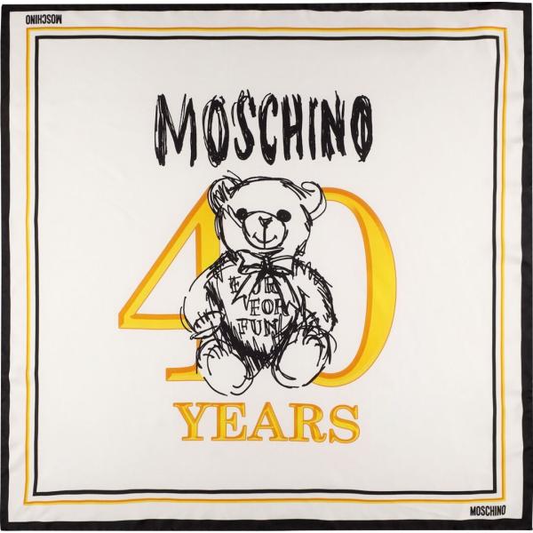 sciarpe Moschino bianco con stampe