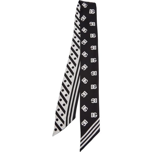 sciarpe Dolce & Gabbana nero con stampe