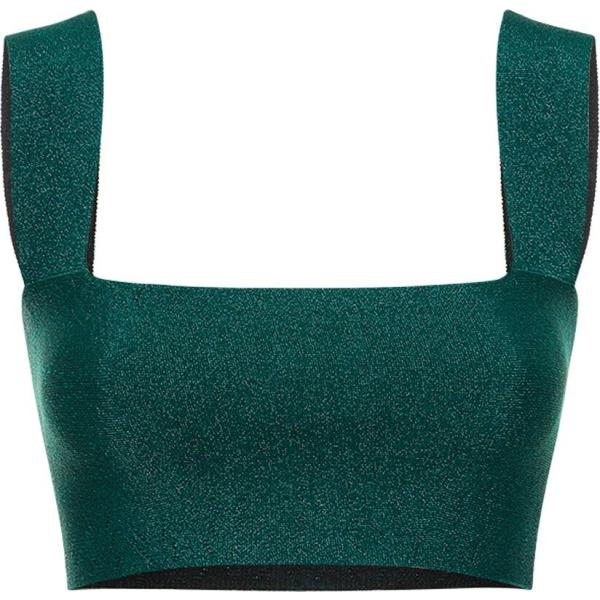 top Victoria Beckham verde