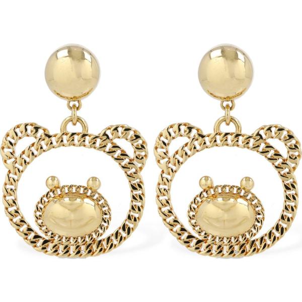 orecchini Moschino marrone