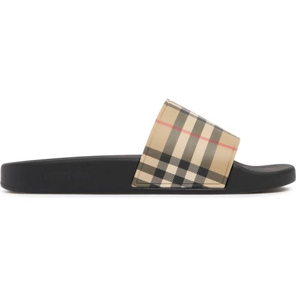 sandali Burberry bianco a quadri