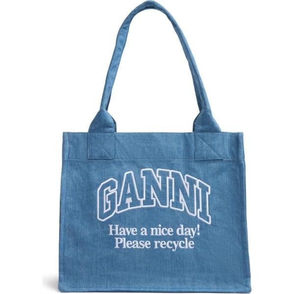 shopping bag Ganni blu