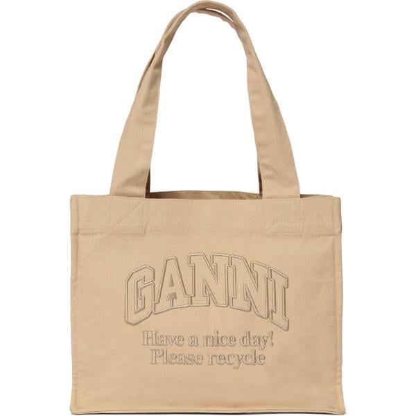 shopping bag Ganni marrone