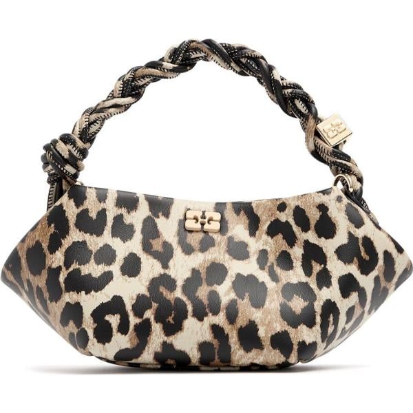 borse a mano Ganni grigio animalier