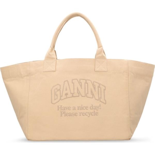 shopping bag Ganni marrone