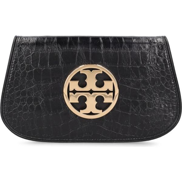 clutch Tory Burch nero con stampe