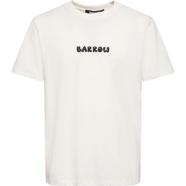 t-shirt Barrow bianco con stampe