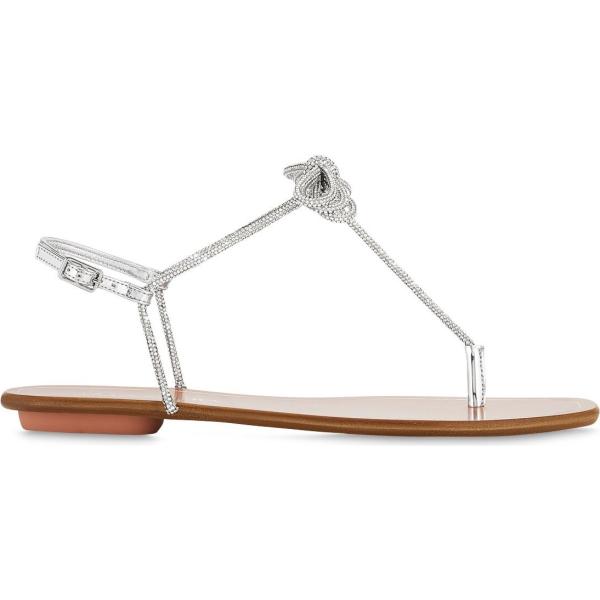 sandali in pelle Aquazzura grigio
