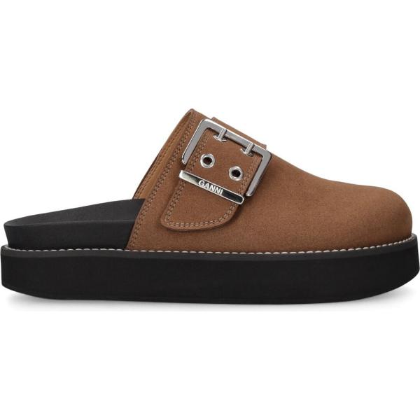 pantofole Ganni marrone