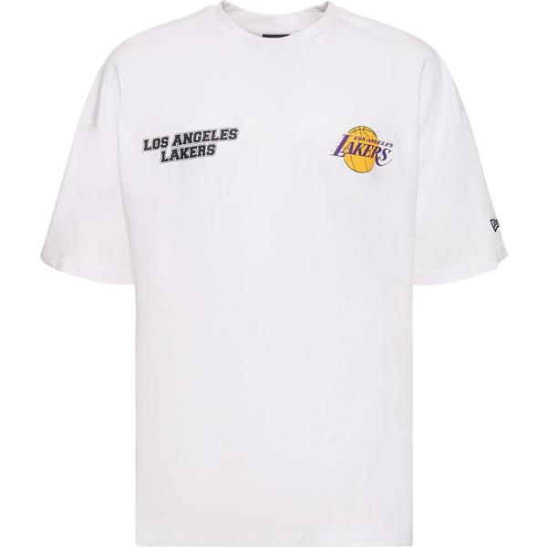t-shirt New Era bianco con stampe