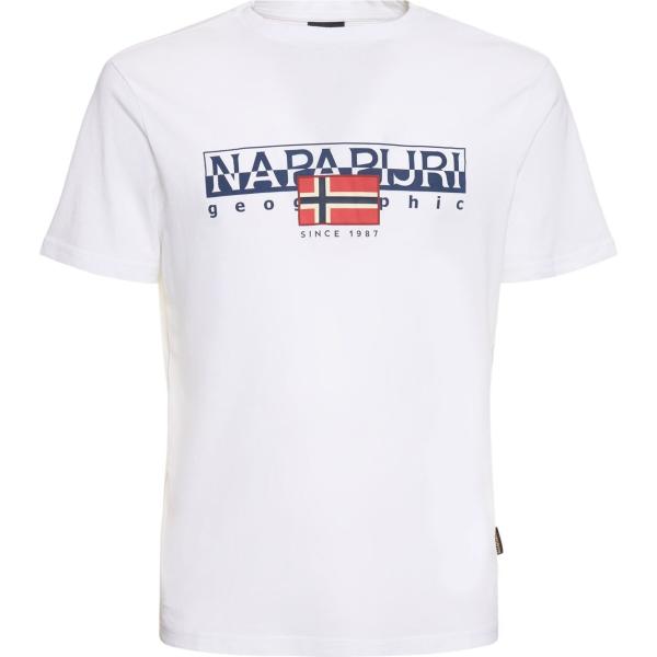 t-shirt Napapijri bianco