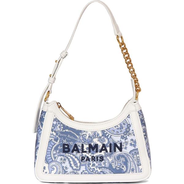 borse a spalla Balmain bianco paisley