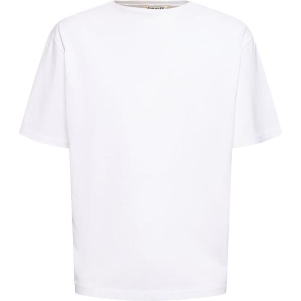 t-shirt Auralee bianco