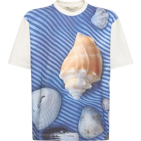 t-shirt After Pray multicolore con stampe