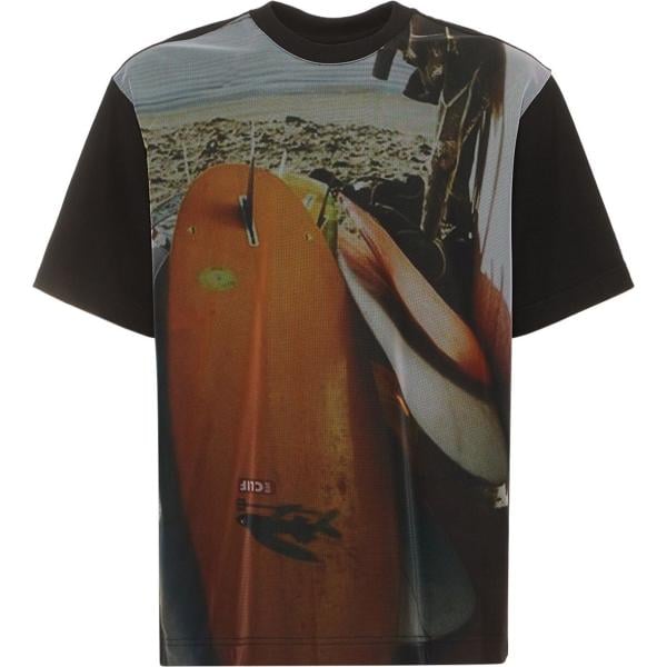 t-shirt After Pray nero con stampe