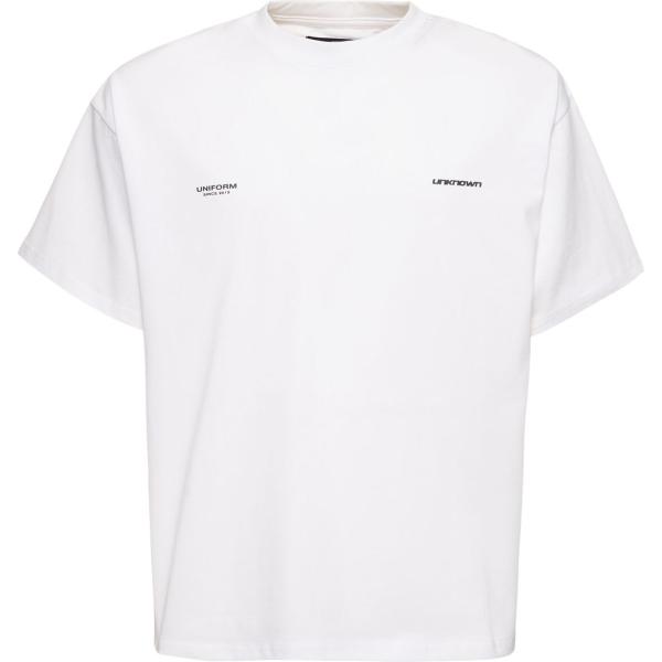 t-shirt Unknown bianco con stampe