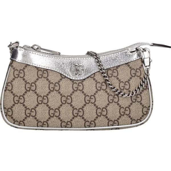 borse a spalla Gucci marrone con stampe