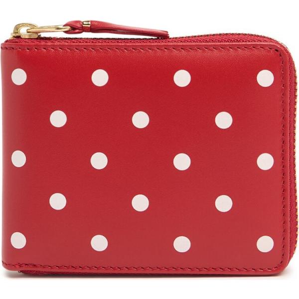 portafogli Comme Des Garçons Wallet rosso con stampe