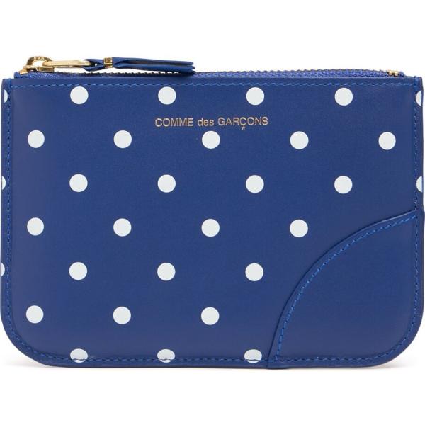 portafogli Comme Des Garçons Wallet blu con stampe