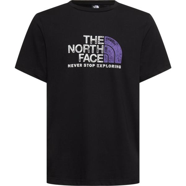 t-shirt The North Face nero con stampe