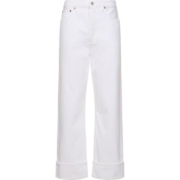 jeans dritti Agolde bianco