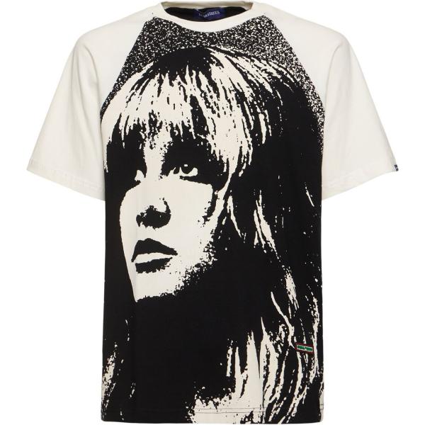 t-shirt Deva States bianco con stampe