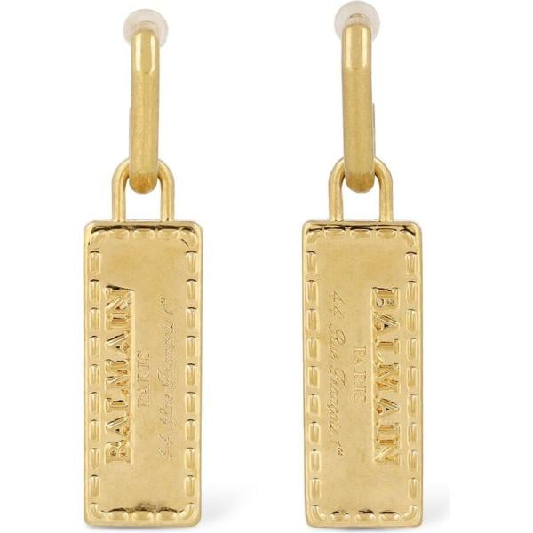orecchini Balmain marrone