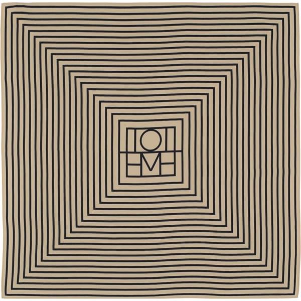 foulard Toteme marrone con stampe
