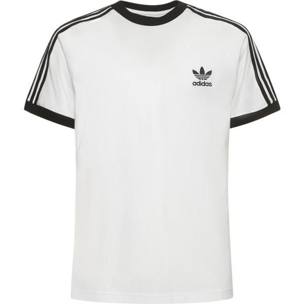 t-shirt Adidas Originals bianco a righe