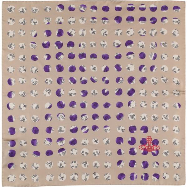 foulard Vivienne Westwood marrone con stampe