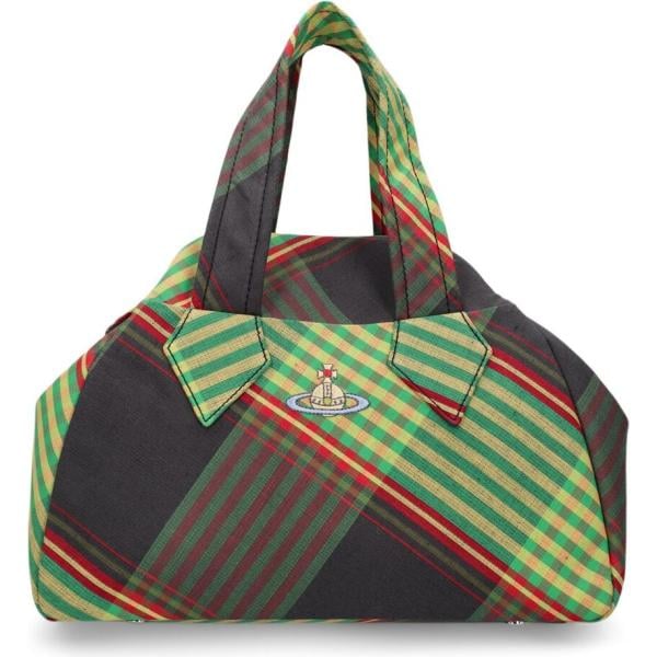 borse a mano Vivienne Westwood verde con stampe