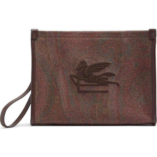 clutch Etro marrone