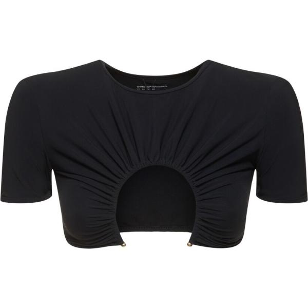 t-shirt Christopher Esber nero