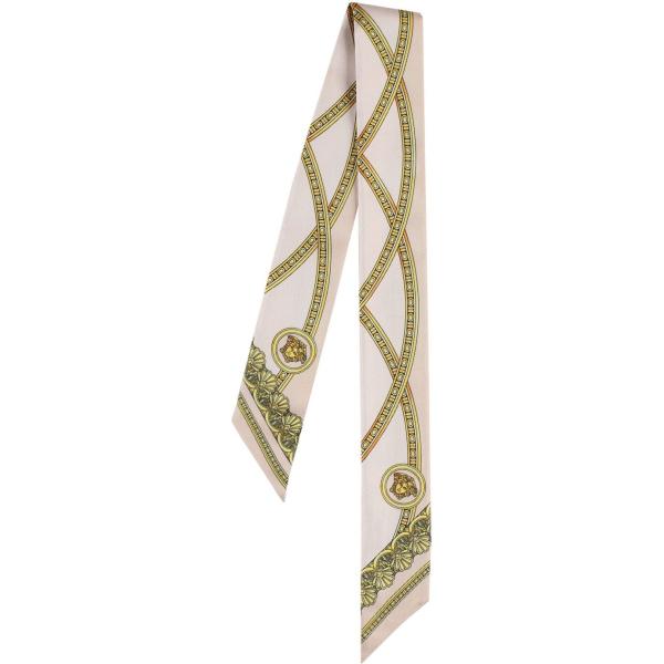 foulard Versace bianco con stampe