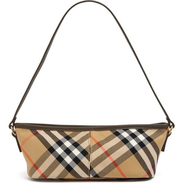 borse a mano Burberry bianco a quadri