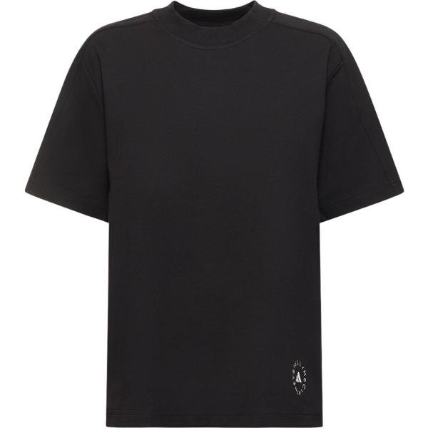 t-shirt sportive Adidas By Stella Mccartney nero