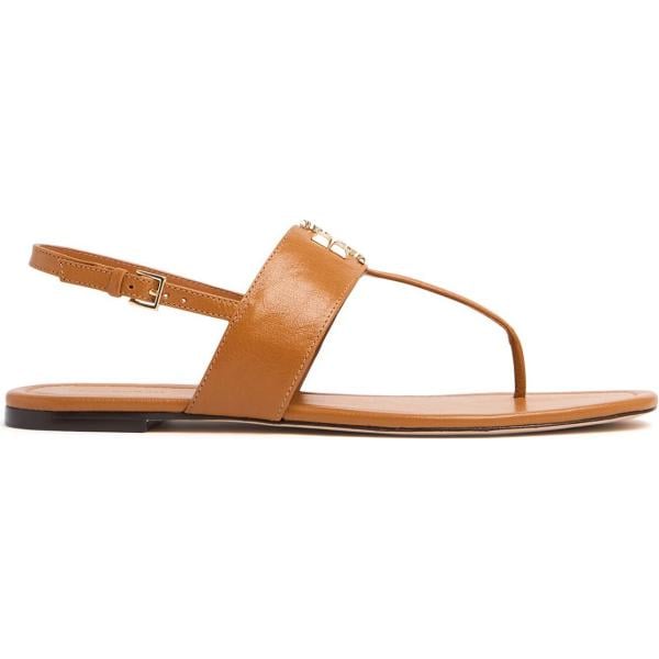 sandali in pelle Tory Burch marrone